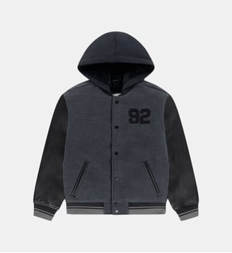 Bomber Winterized - Abercrombie Kids - Gris et noir