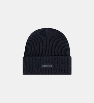 Bonnet en maille - Abercrombie Kids - Anthracite