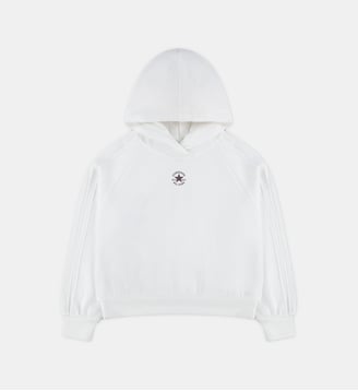 Hoodie droit polaire logo - Converse - Blanc