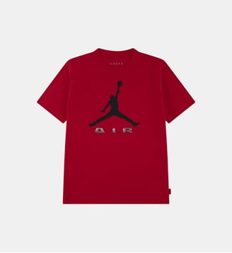 T-shirt droit coton mélangé logo Jumpman - Jordan - Rouge foncé