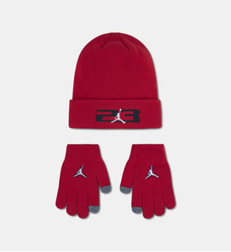 Coffret bonnet et gants - Jordan - Rouge