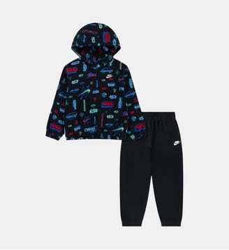 Ensemble droit en coton mélangé signature - Nike - Black