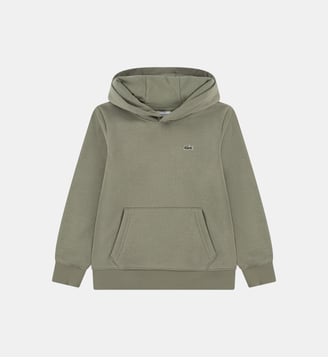Hoodie oversize coton polaire crocodile - Lacoste - Kaki