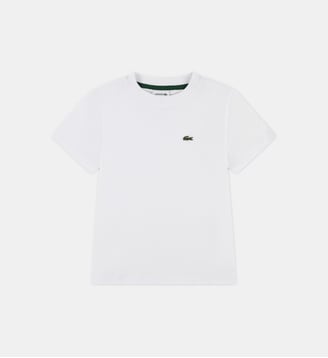 T-shirt droit coton crocodile - Lacoste - Blanc