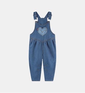 Salopette ample coton denim cœur - Levi's Kids - Bleu
