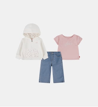 Ensemble trois pièces  - Levi's Kids - Rose et bleu