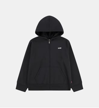 Sweat droit zippé capuche coton mélangé - Levi's Kids - Noir