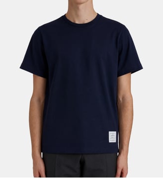T-shirt relaxed fit - THOM BROWNE - Navy