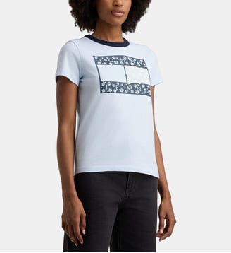 T-shirt Novelty Ringer - Tommy Hilfiger - Bleu clair