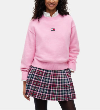 Pull maille duveteuse - Tommy Hilfiger - Rose