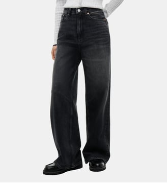 Jean Claire ample taille haute - Tommy Hilfiger - Noir