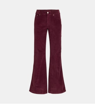 Pantalon bootcut en velours côtelé - Tommy Hilfiger - Bordeaux
