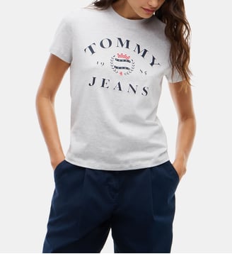 T-shirt à manches courtes - Tommy Hilfiger - Gris clair