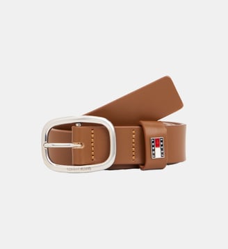Ceinture en cuir Oval 3.0 - Tommy Hilfiger - Camel
