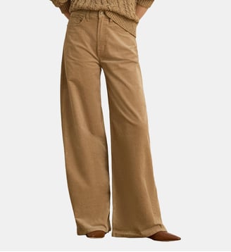 Pantalon large taille haute - Lauren Ralph Lauren - Camel