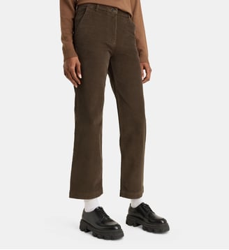 Pantalon large en velours - Aigle - Terre