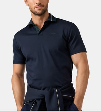 Polo Sport Smart en coton - Hackett London - Bleu marine