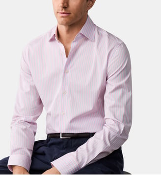 Chemise droite Trio - Hackett London - Rose