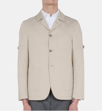 Veste déstructurée coton - THOM BROWNE - Beige