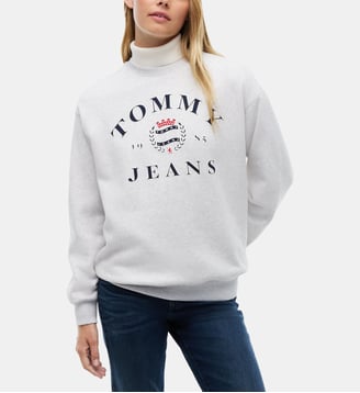 Sweat-shirt Varsity - Tommy Hilfiger - Gris clair