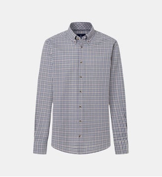 Chemise à manches longues coupe droite - Hackett London - Hunter green