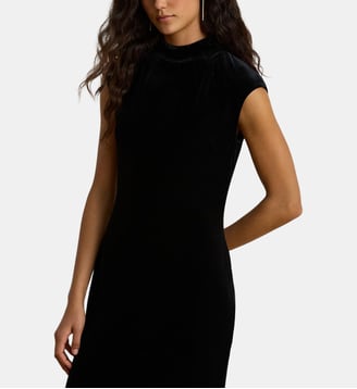 Robe de soirée longue ajustée - Lauren Ralph Lauren - Noir