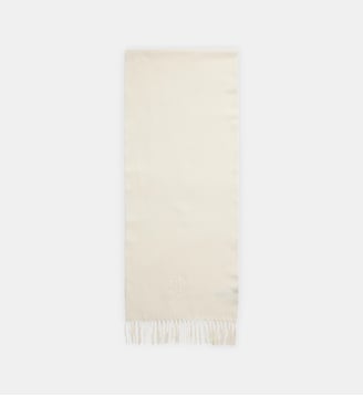 Écharpe en laine et cachemire - Lauren Ralph Lauren - Écru