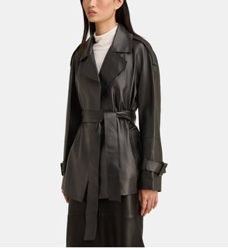Veste Nera en cuir - Nour Hammour - Black