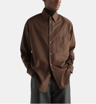 Chemise Regular en coton et soie Lemaire