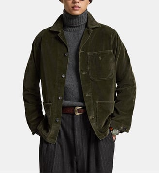 Surchemise utilitaire en velours côtelé - Polo Ralph Lauren - Kaki