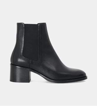 Boots en cuir Jojoba - Mellow Yellow - Noir