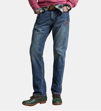 Jean droit Hampton - Polo Ralph Lauren - Bleu délavé