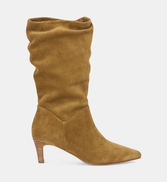 Bottes velours Adriana - Mellow Yellow - Camel