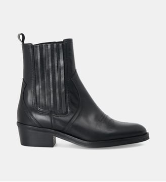 Boots velours Allegra - Mellow Yellow - Noir