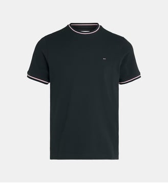 T-shirt Décalage Bec15 coton - Eden Park - Gris foncé