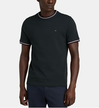 T-shirt Décalage Bec15 coton - Eden Park - Gris foncé