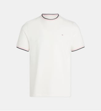 T-shirt Décalage Bec15 coton - Eden Park - Blanc