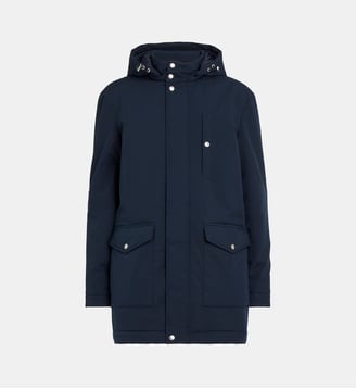 Parka longue à capuche New Capitole - Eden Park - Bleu marine