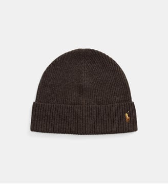 Bonnet en laine mélangée signature - Polo Ralph Lauren - Marron