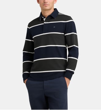 Polo Marée Haute - Eden Park - Bleu marine et vert