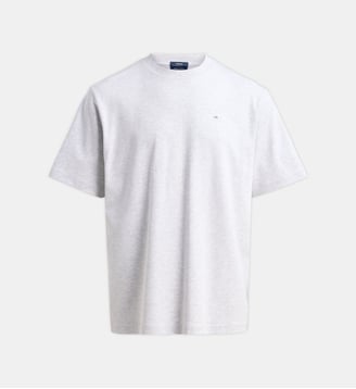T-shirt ample signature en coton - Eden Park - Gris clair