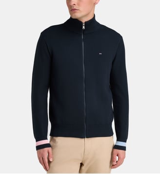 Cardigan Azimut zippé - Eden Park - Bleu marine