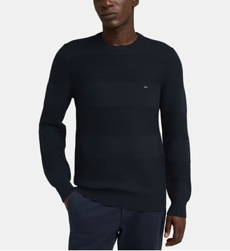 Pull col rond Brighthoney - Eden Park - Bleu nuit