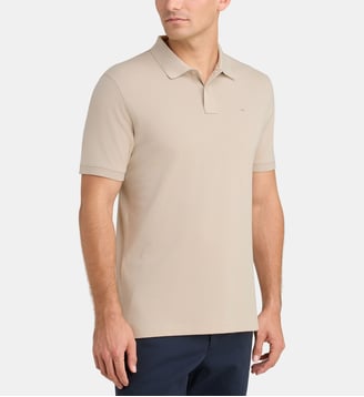 Polo Cohesion à manches courtes - Eden Park - Beige moyen
