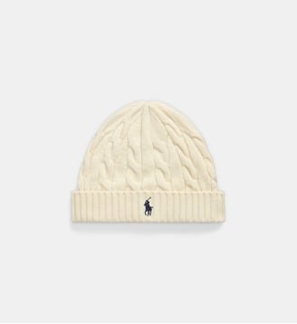 Bonnet en laine et cachemire - Polo Ralph Lauren - Écru