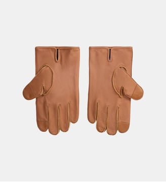 Gants en cuir signature - Polo Ralph Lauren - Caramel