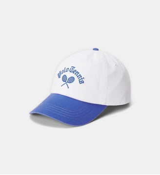 Casquette Us Open en coton signature - Polo Ralph Lauren - Blanc et bleu