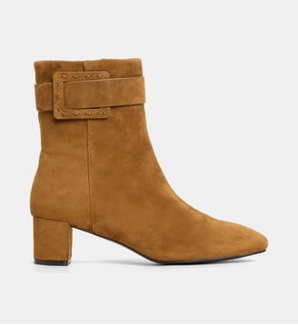 Bottines Altair à bout carré cuir suède - Bibi Lou - Tan