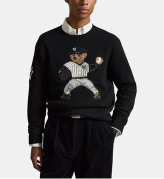 Pull droit en laine signature - Polo Ralph Lauren - Noir