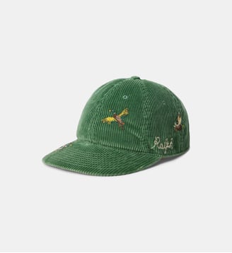 Casquette canard brodé en velours côtelé - Polo Ralph Lauren - Vert